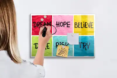 Motivációs tábla mágneses kivitelben, filctollal