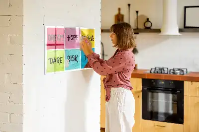 Motivációs tábla mágneses kivitelben, filctollal