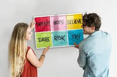 Motivációs tábla mágneses kivitelben, filctollal