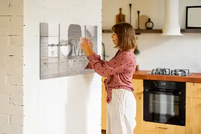 Mágneses törölhető tábla otthon felirattal