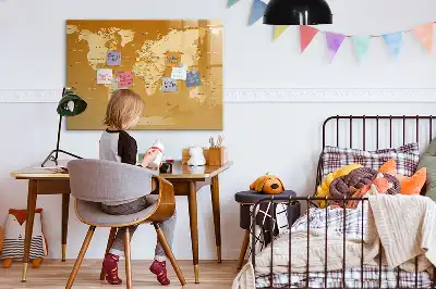 Világtérkép mágneses törölhető tábla mágneses és törölhető kivitelben