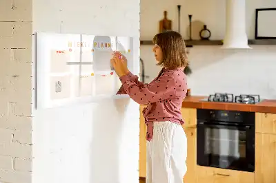 Mágneses törölhető tábla heti tervező kivitelben