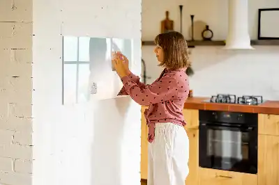 Mágneses tábla filctollal akvarell márvány mintával