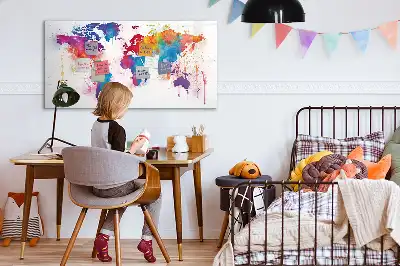 Mágneses törölhető világtérkép mágneses törölhető tábla formátumban