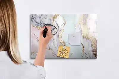 Mágneses tábla filctollal márvány mintázatú