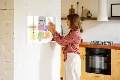 Mágneses törölhető tábla heti tervező kivitelben