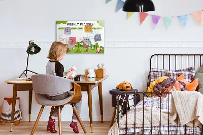 Óraterv mágneses tábla filctollal