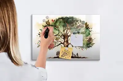 Mágneses törölhető tábla családfa mintával