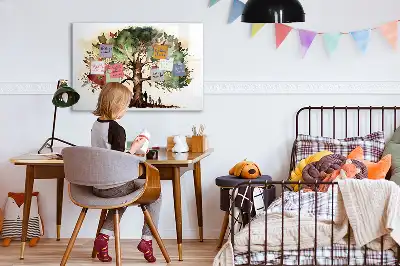 Mágneses törölhető tábla családfa mintával