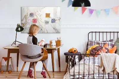 Mágneses törölhető tábla dekoratív márványmintás kivitelben