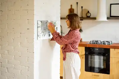 Mágneses törölhető tábla virágos mintával