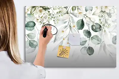Mágneses tábla filctollal A természet növényei mintával