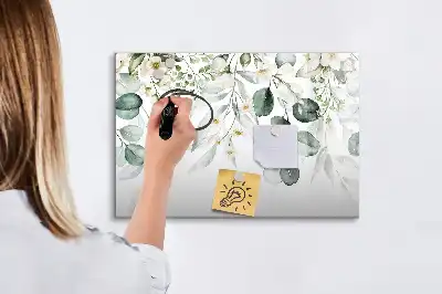 Mágneses tábla filctollal A természet növényei mintával