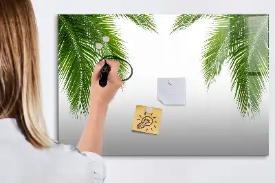 Mágneses törölhető tábla pálmalevelek mintával