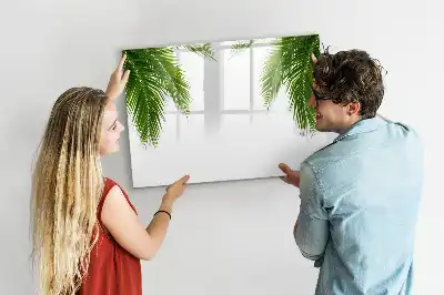 Mágneses törölhető tábla pálmalevelek mintával