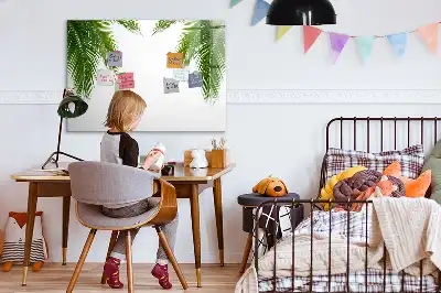 Mágneses törölhető tábla pálmalevelek mintával