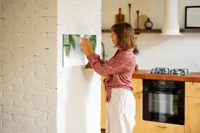Mágneses törölhető tábla pálmalevelek mintával