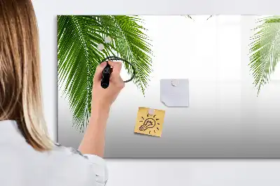 Mágneses törölhető tábla pálmalevelek mintával