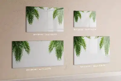 Mágneses törölhető tábla pálmalevelek mintával