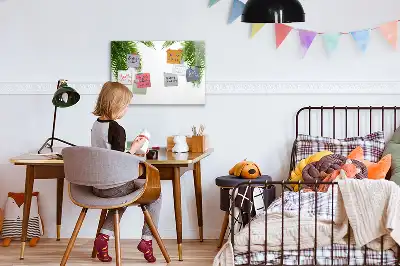 Mágneses törölhető tábla pálmalevelek mintával