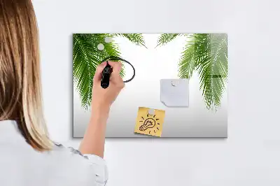 Mágneses törölhető tábla pálmalevelek mintával