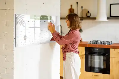 Heti tervező mágneses tábla filctollal