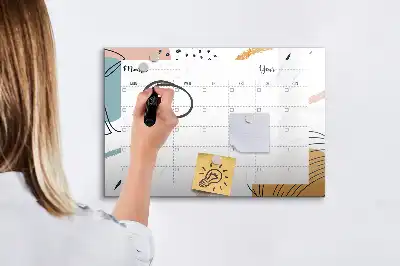 Mágneses tábla filctollal üzleti rendező kivitelben