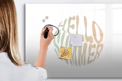 Mágneses törölhető tábla Üdv nyár mintával