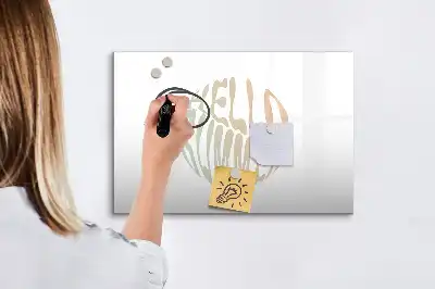 Mágneses törölhető tábla Üdv nyár mintával