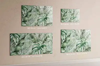 Mágneses törölhető tábla növényi levelek mintával