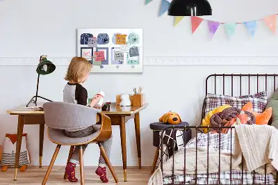 Mágneses törölhető tábla Polaroid keretekkel