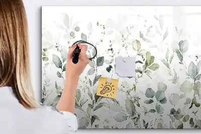 Mágneses törölhető tábla növények mintával