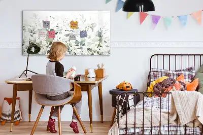 Mágneses törölhető tábla növények mintával