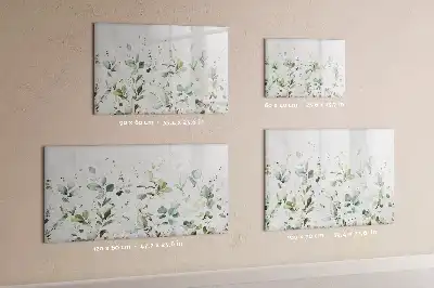 Mágneses törölhető tábla növények mintával