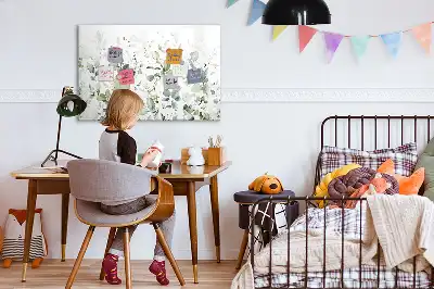 Mágneses törölhető tábla növények mintával