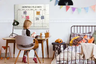 Mágneses törölhető havi tervező tábla havi tervező