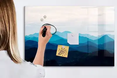 Mágneses törölhető tábla akvarell víz mintával