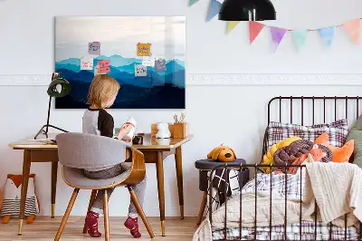 Mágneses törölhető tábla akvarell víz mintával