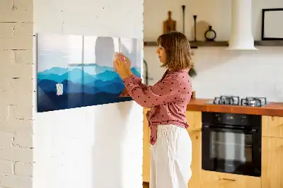 Mágneses törölhető tábla akvarell víz mintával