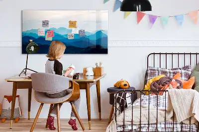 Mágneses törölhető tábla akvarell víz mintával