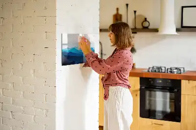 Mágneses törölhető tábla akvarell víz mintával