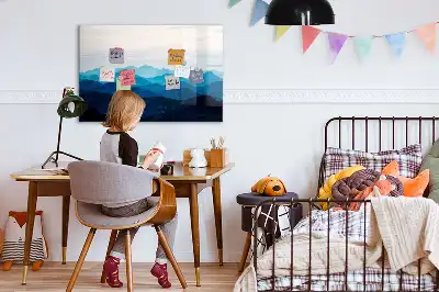 Mágneses törölhető tábla akvarell víz mintával