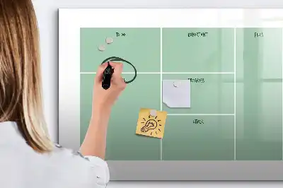 Mágneses törölhető tábla irodai rendező funkcióval