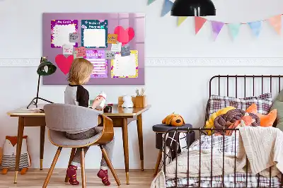 Mágneses törölhető tábla ijesztő jegyzetek mintával