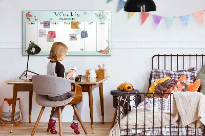 Mágneses törölhető tábla heti tervező kivitelben