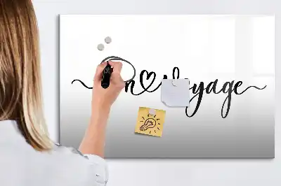 Mágneses törölhető tábla Jó utat felirattal