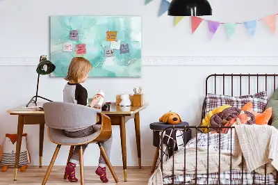 Mágneses tábla filctollal márvány absztrakció mintával