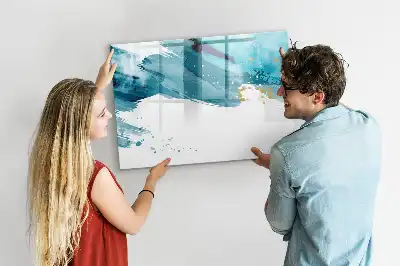 Mágneses törölhető tábla Ecsetvonások mintával