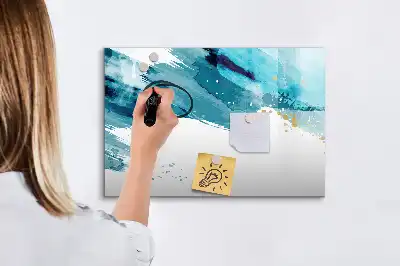 Mágneses törölhető tábla Ecsetvonások mintával