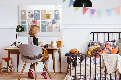 Mágneses törölhető tábla macskás mintás naptár